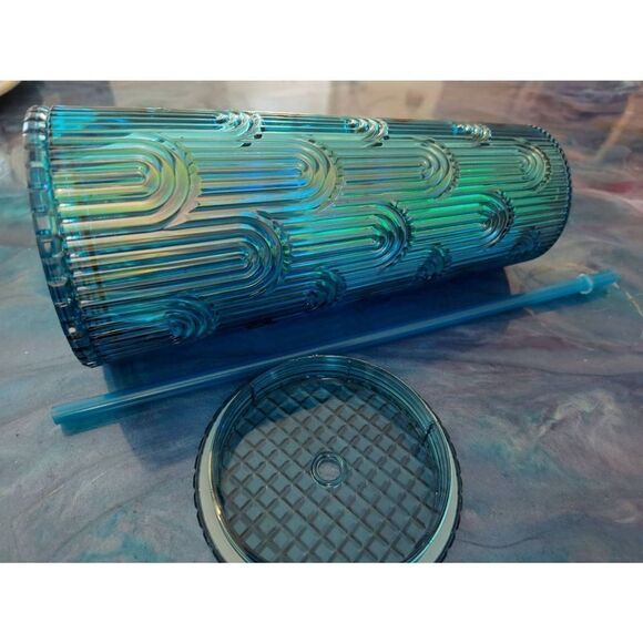 Double Wall Rainbow Iridescent 24.5oz /725 ML Beverage Tumbler New - Picture 11 of 11